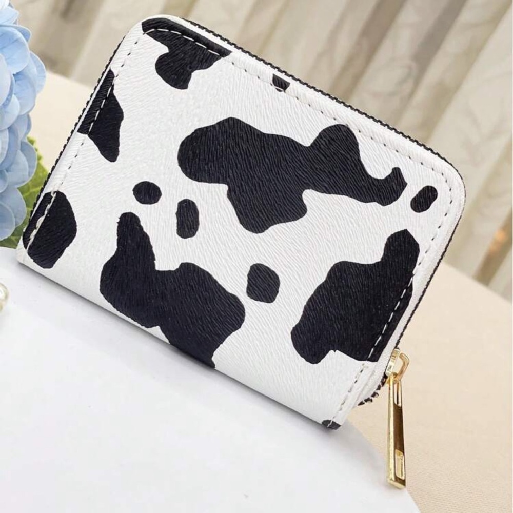 🌺Small cow print wallet